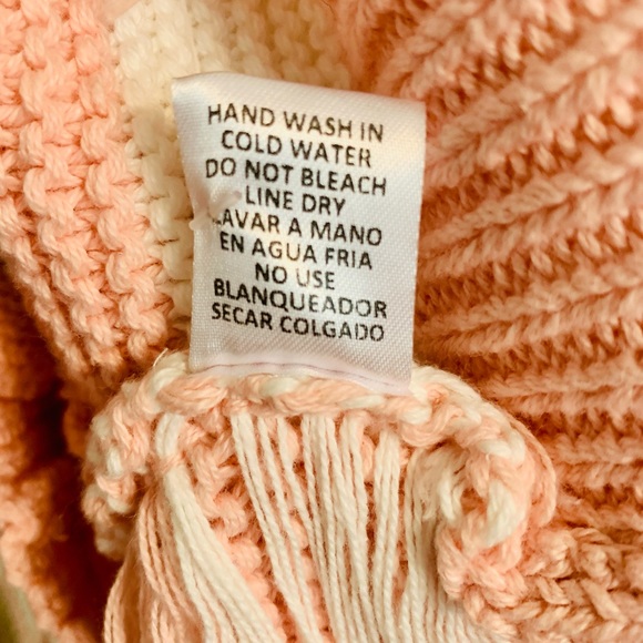 NWT Mixed Print Peach/Pink Combo Sweater Cardigan Size Small - Picture 8 of 9